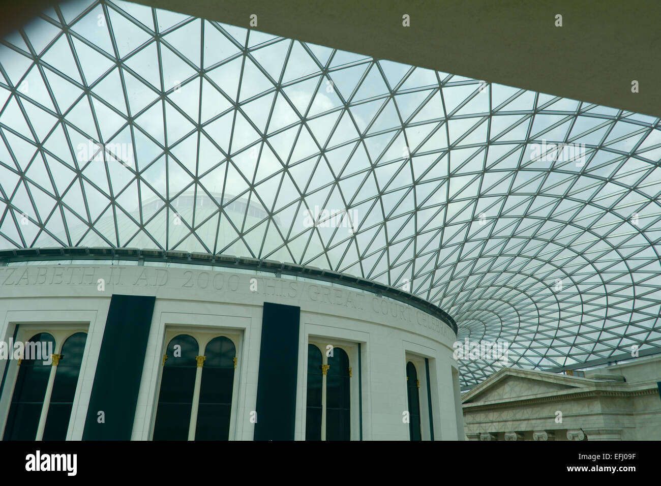 The magnificent roof inside British Museum, London, England Stock Photo ...