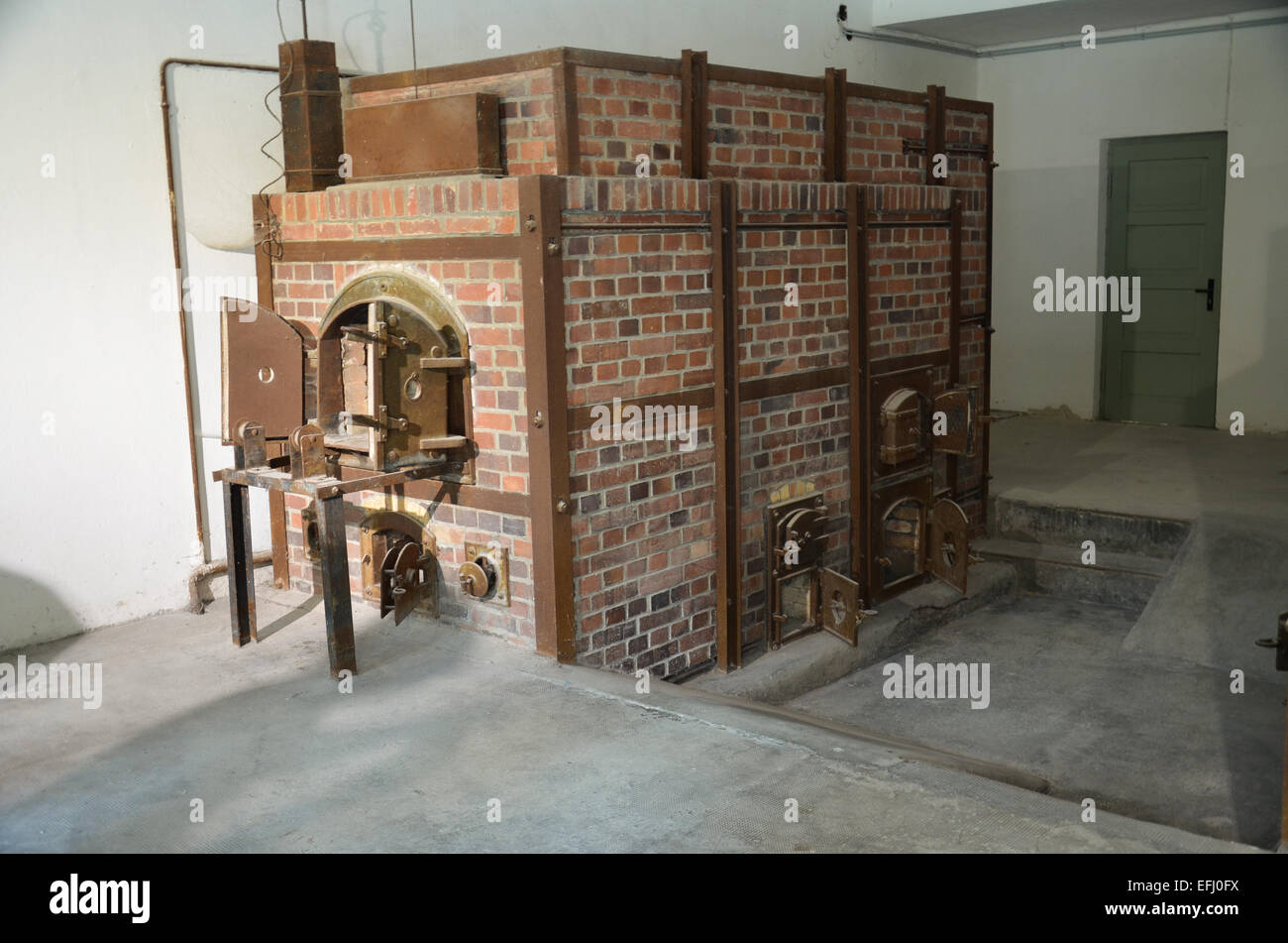 Local crematoria of the concentration camp Dachau Stock Photo
