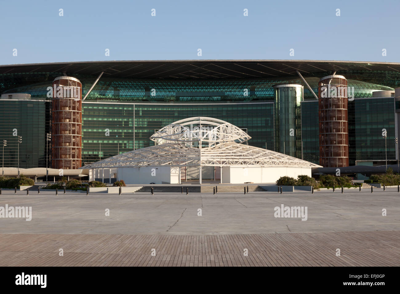 Meydan Racecourse (former Nad Al Sheba Racecourse) in Dubai Stock Photo