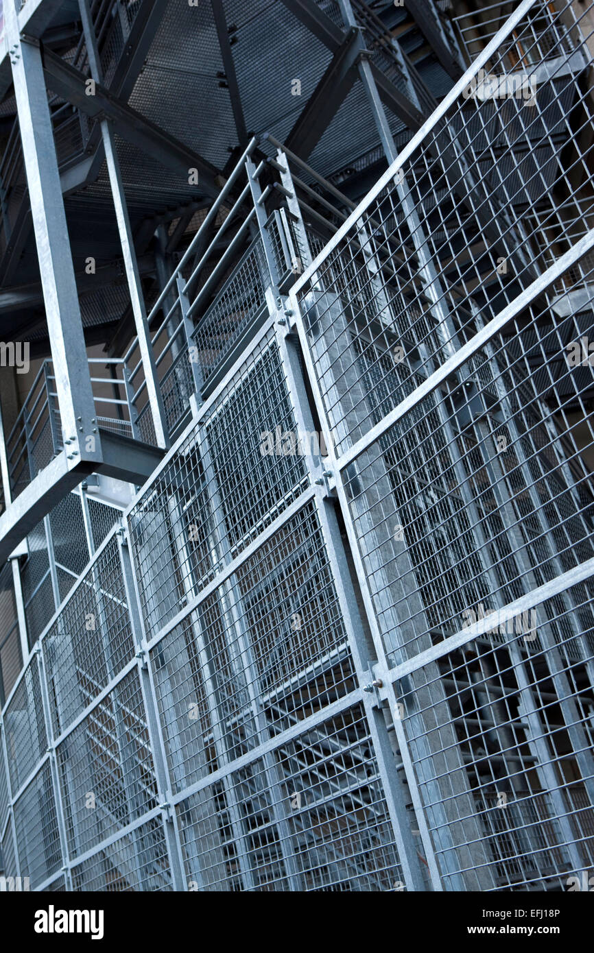 Security gates in a factory Stock Photo Alamy