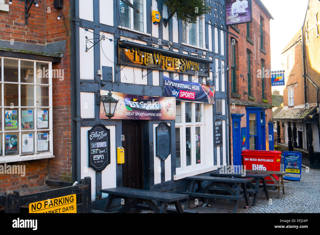 public house bar in Ashbourne,Derbyshire,England Stock Photo