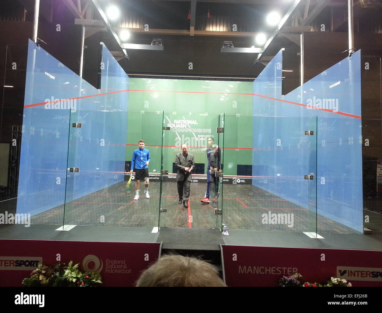 British National Squash Championships 2014, National Squash Center, Manchester Stock Photo Alamy