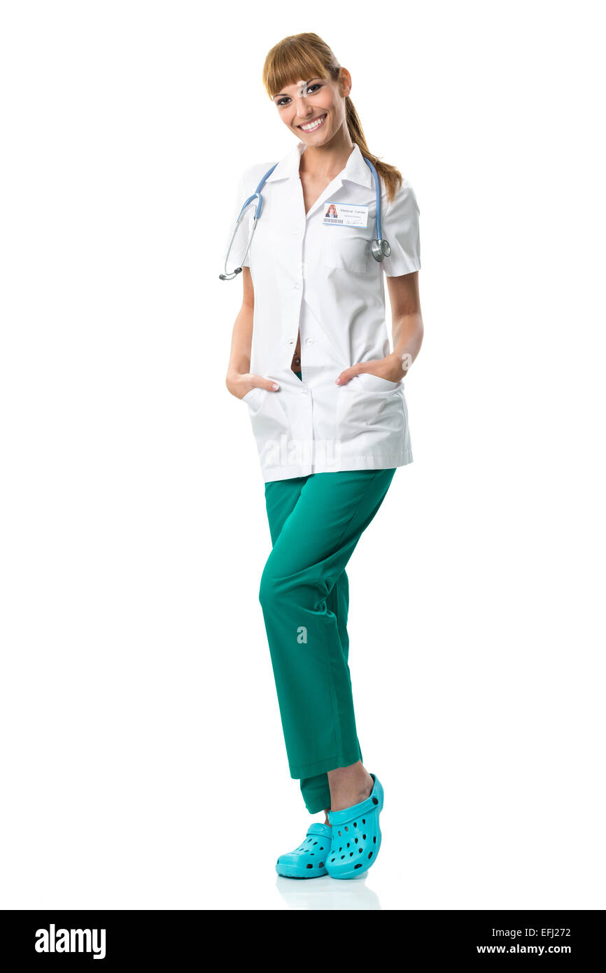 Caucasian white female doctor hi-res stock photography and images - Alamy