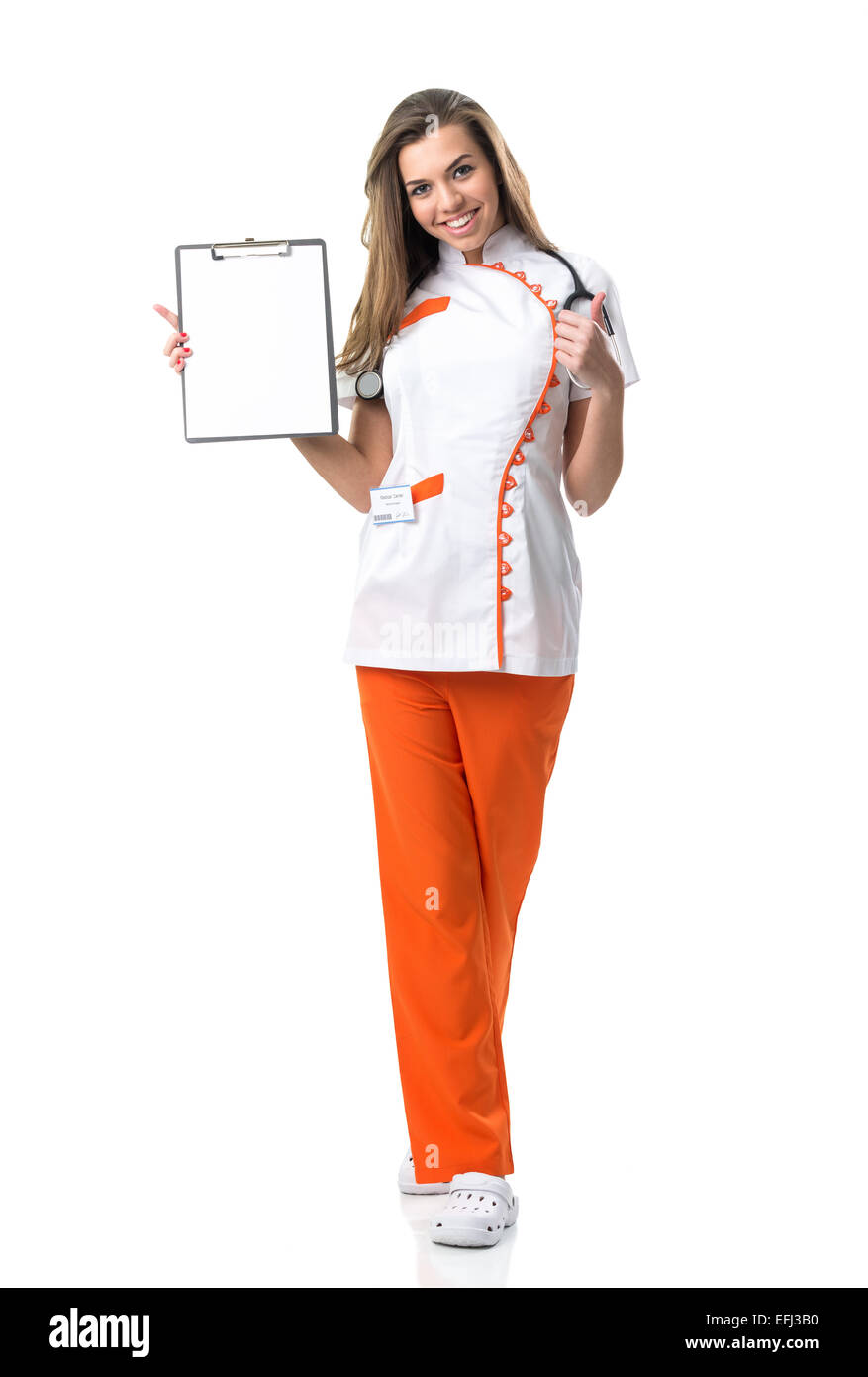 Nurse in white uniform hi-res stock photography and images - Alamy