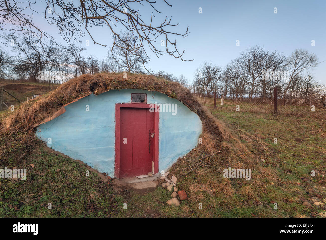 entrance in underground wine cellar Stock Photo - Alamy