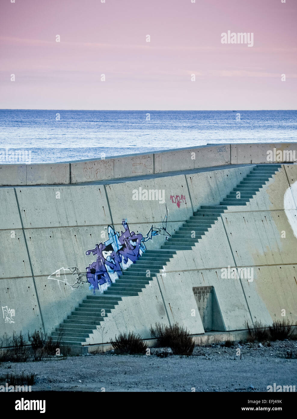 Stairs to the sea Stock Photo - Alamy