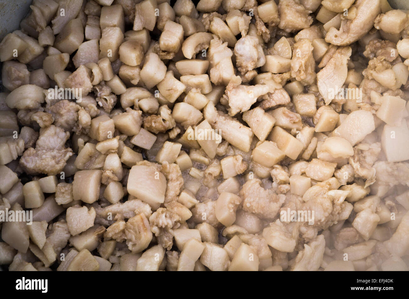 hogkilling time, raw pig lard, rendering fat Stock Photo Alamy