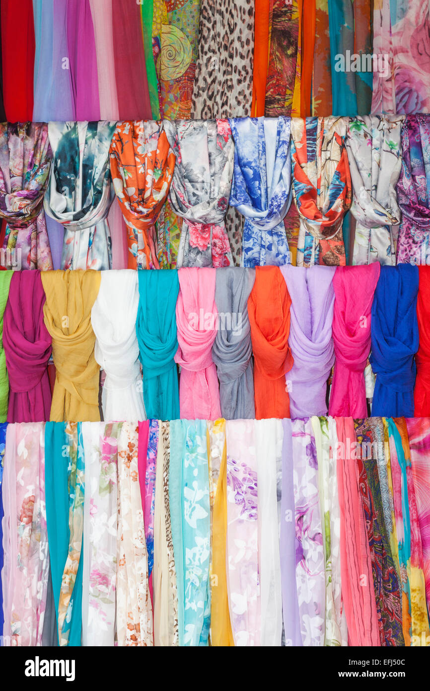 China, Shanghai, Yuyuan Garden, Silk Shop Stock Photo