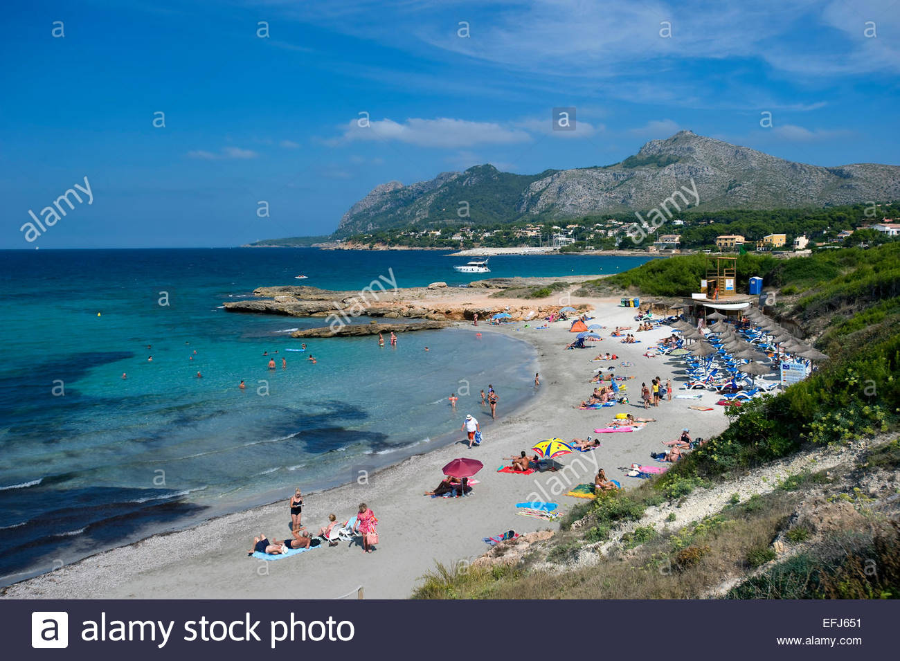Playa Sant Joan, Bonaire, Mallorca, Balearics, Spain Stock Photo
