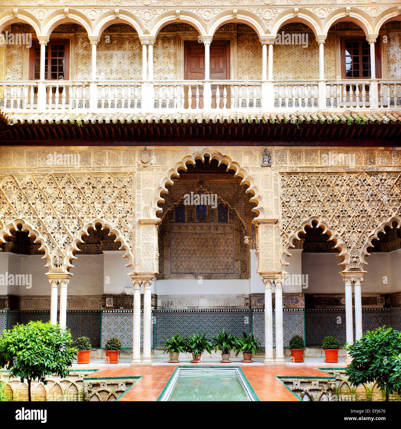 Inside alcazar seville spain europe hi-res stock photography and images ...