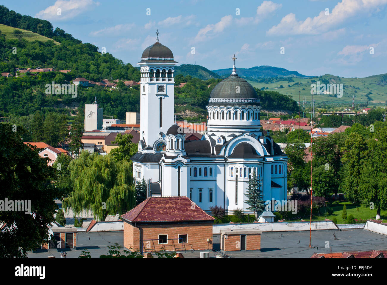 Orthodox Cathedral, Sighișoara, Romania Stock Photo