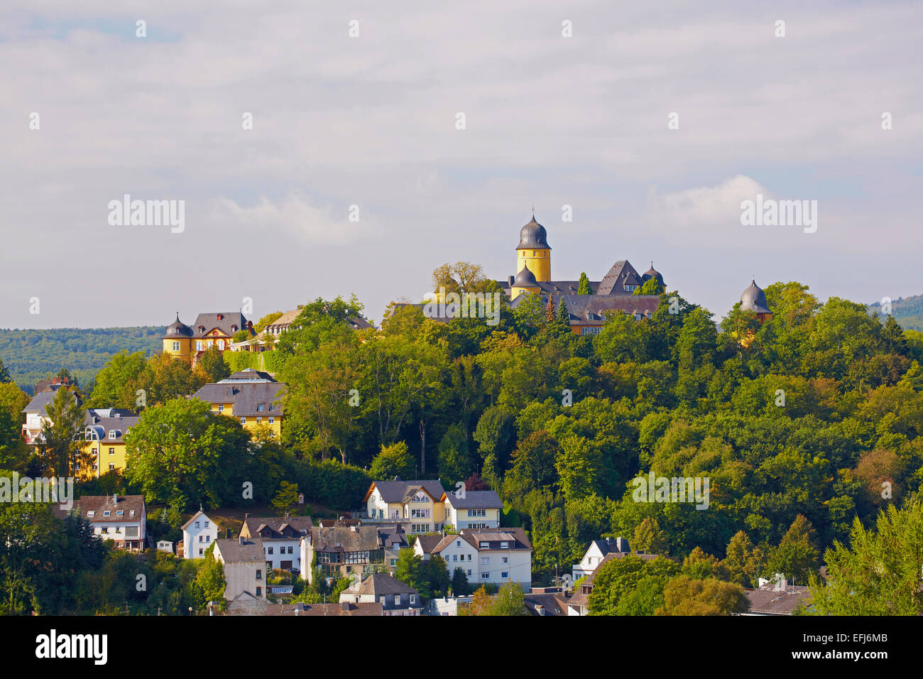 Montabaur castle, Academy of German Cooperative Banks, Montabaur, Westerwald, Rhineland-Palatinate, Germany, Europe Stock Photo