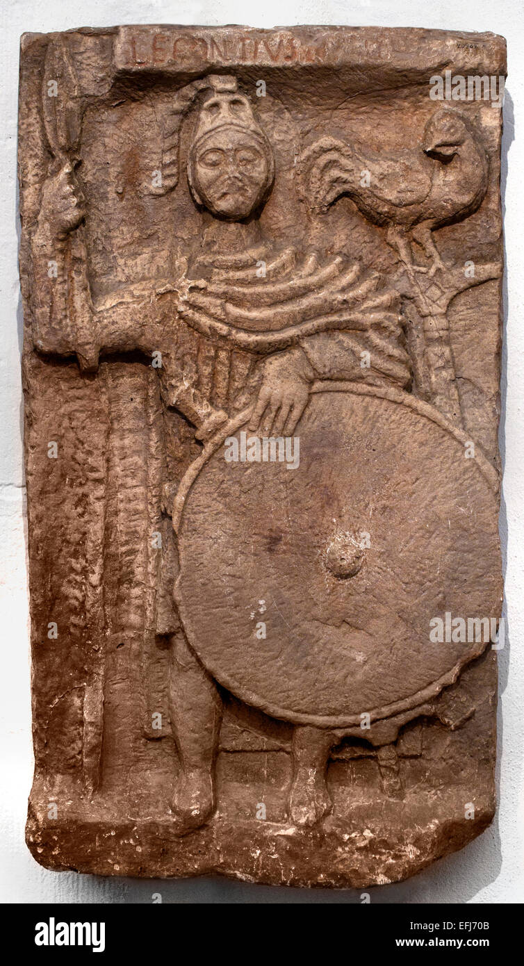 Funeral stele of Lepontius Roman 4th century AD Strasbourg Street