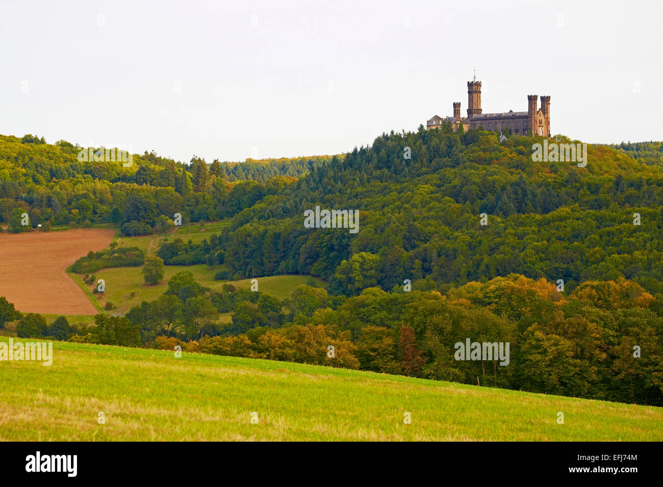 Burg Schaumburg near Geilnau, Lahn, Westerwald, Rhineland-Palatinate, Germany, Europe Stock Photo