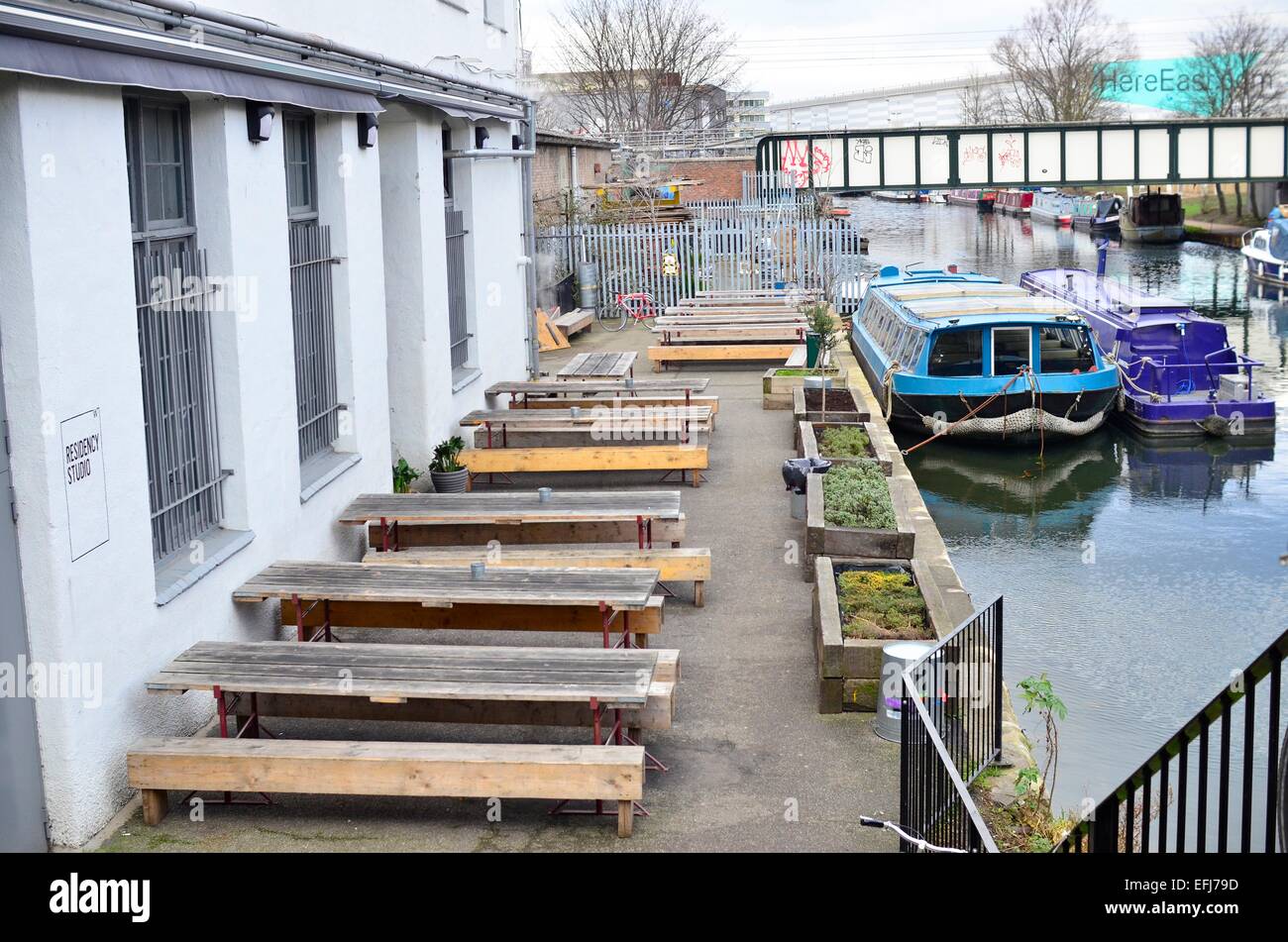 The Crate Brewery and Bar, Hackney Wick, London, England, UK Stock