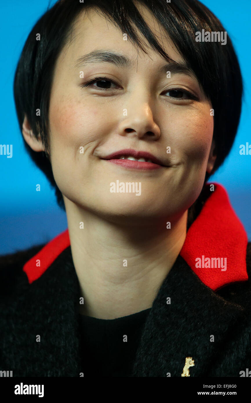 Berlin, Germany. 5th Feb, 2015. Actress Rinko Kikuchi attends a press conference for the promotion of the movie 'Nobody Wants the Night' at the 65th Berlinale International Film Festival in Berlin, Germany, on Feb. 5, 2015. © Zhang Fan/Xinhua/Alamy Live News Stock Photo