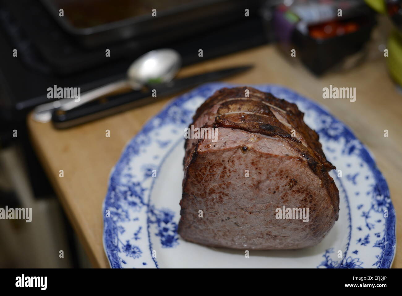 Sunday roast beef Stock Photo Alamy