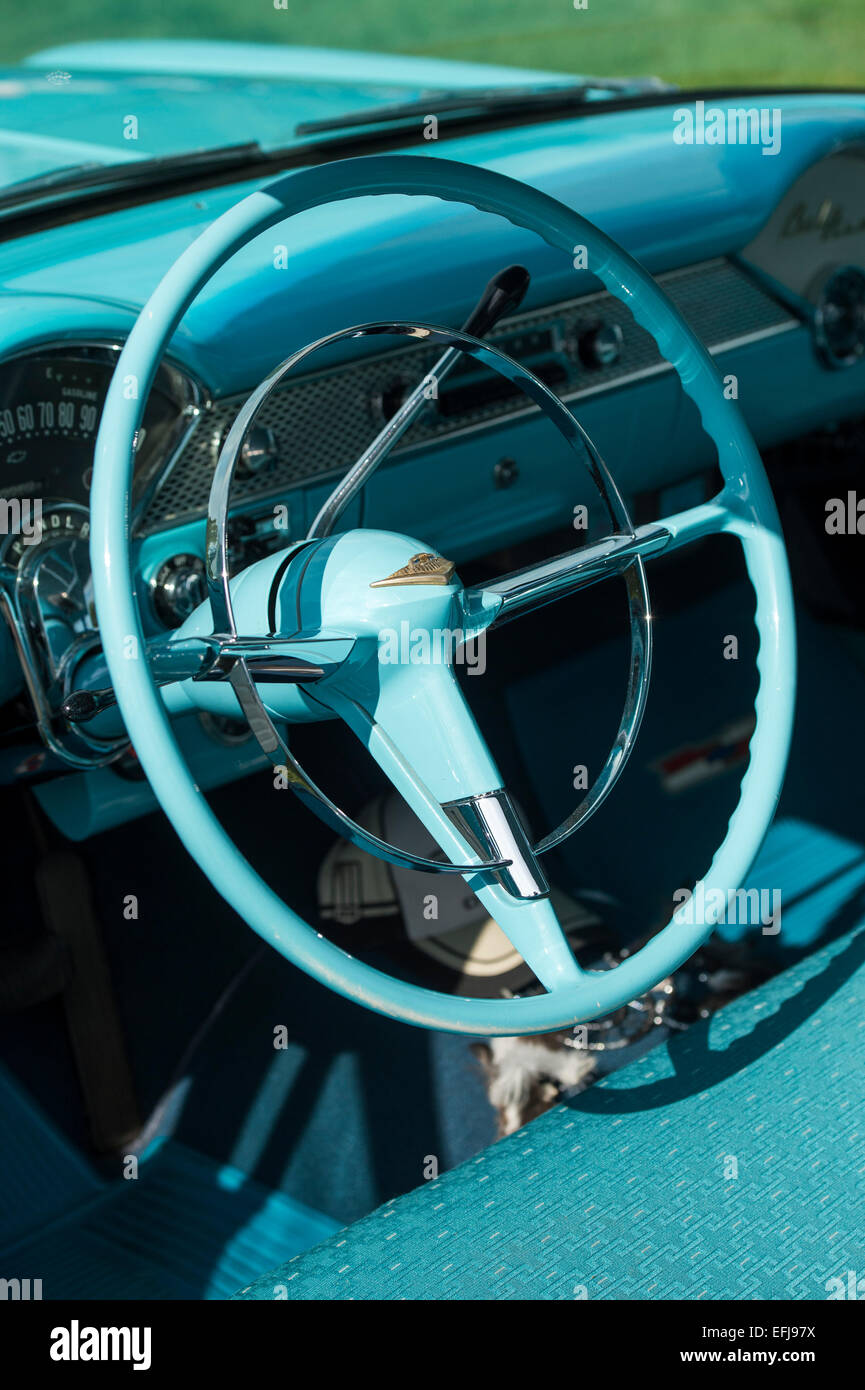 1955 Chevrolet Bel Air Steering Wheel And Interior Chevy