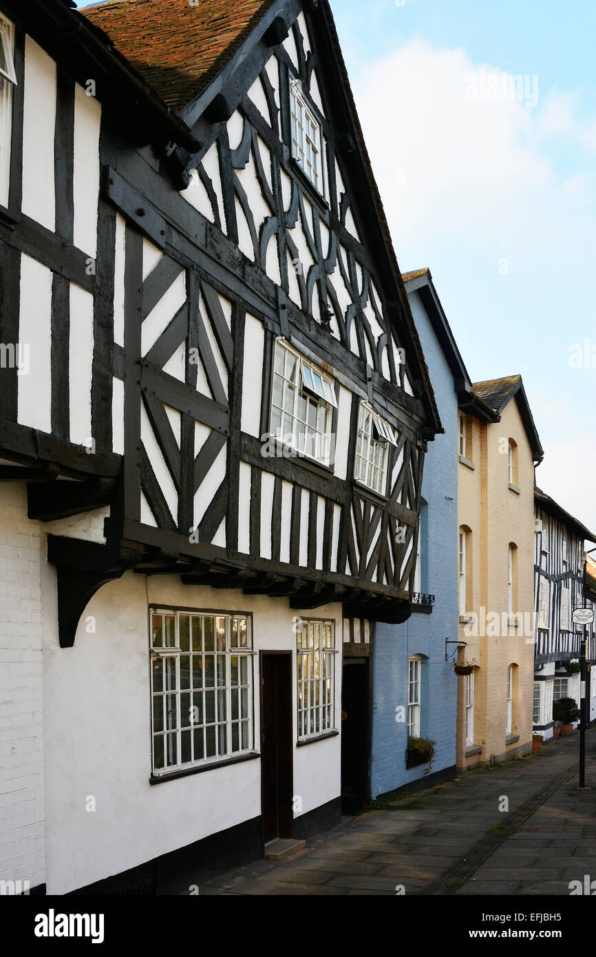 Houses in Lower Corve Street, Ludlow, Shropshire, UK Stock Photo Alamy