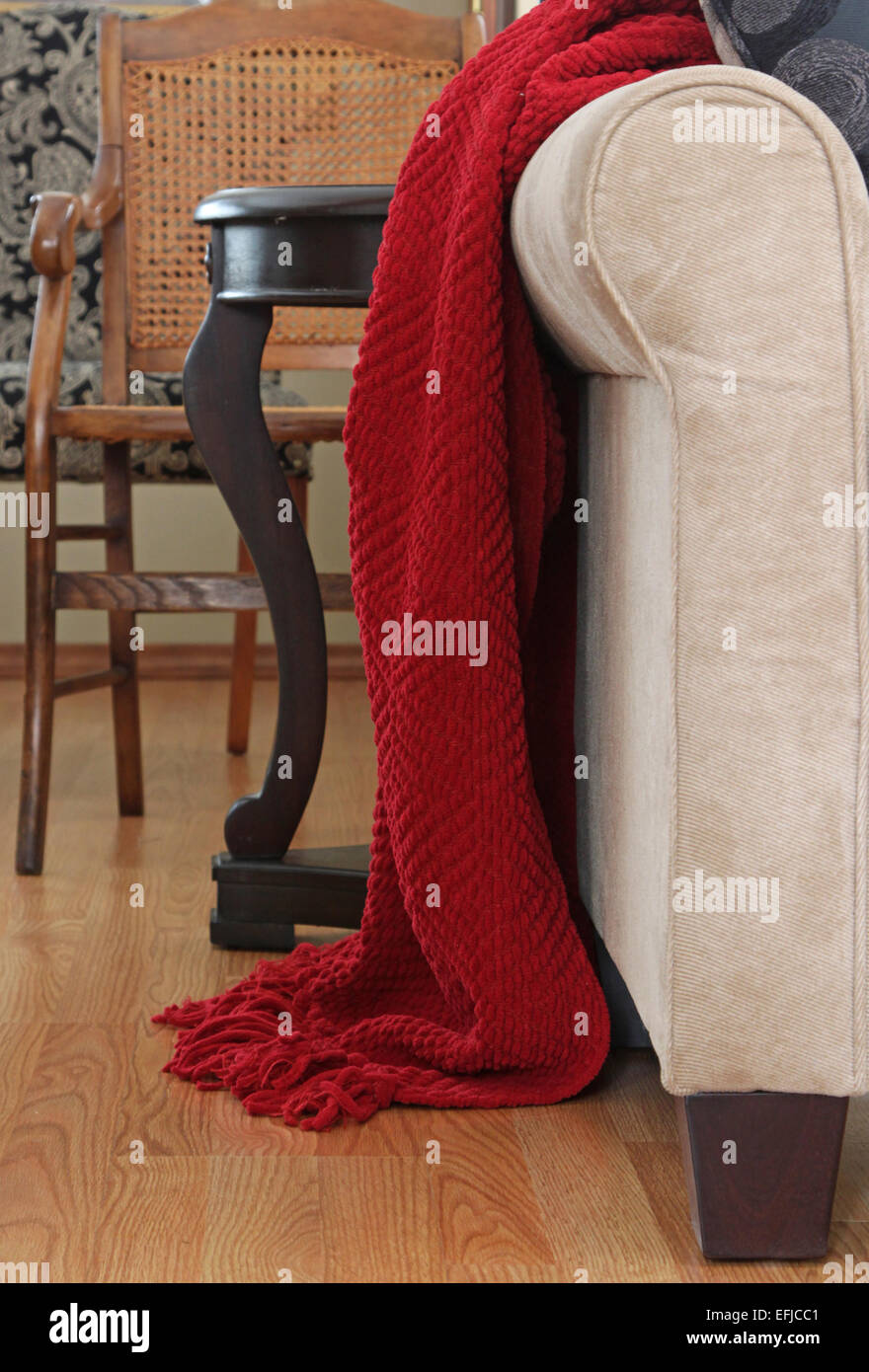 furniture displayed on wood floor Stock Photo Alamy