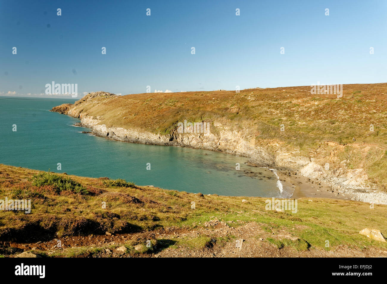 St Davids Head, Pembrokeshire, Wales includes beaches, cliffs, iron age