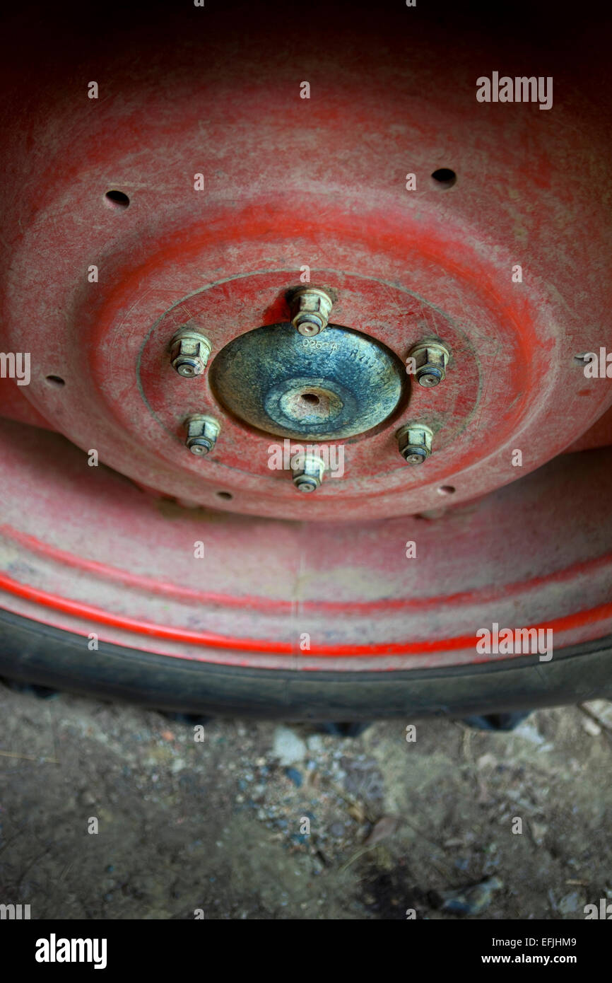 Close up of a truck wheel Stock Photo