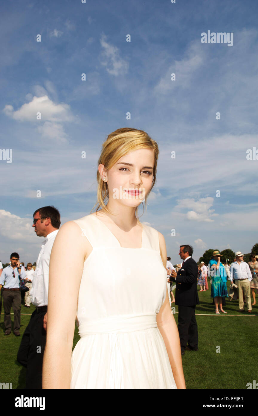 Emma Watson at Cartier International polo day Stock Photo