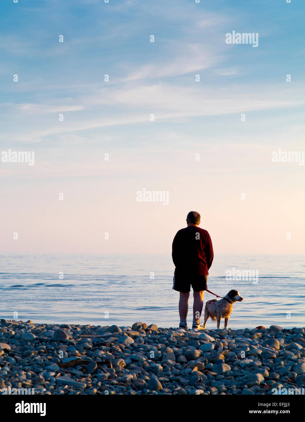 Man alone walking middle age hi-res stock photography and images - Alamy