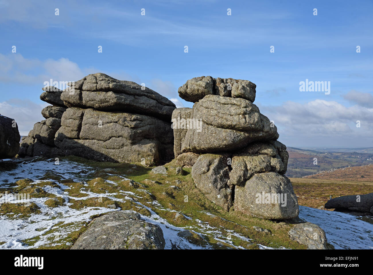Haytor rocks at dartmoor national park hi-res stock photography and ...
