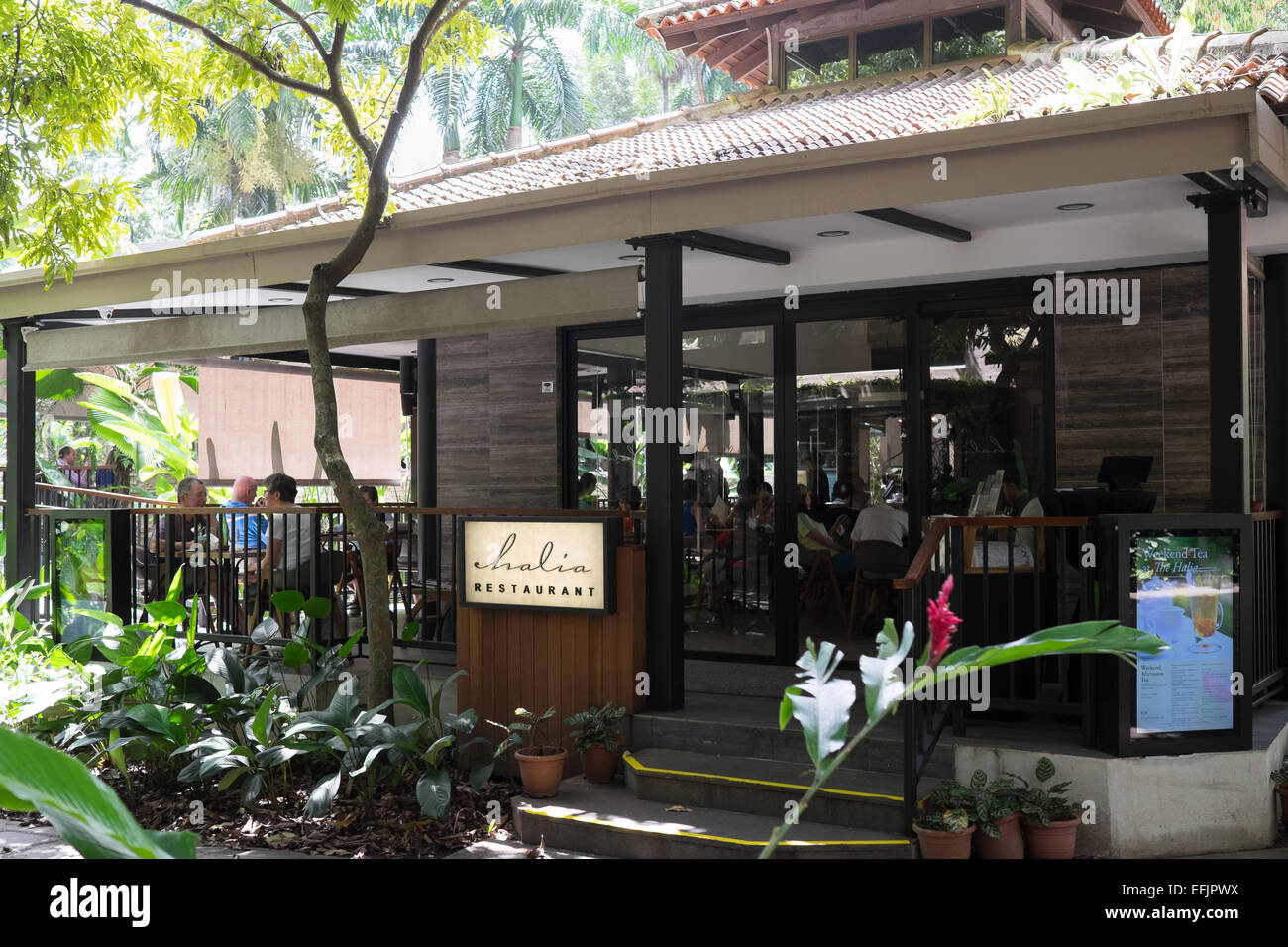 Singapore Botanic Gardens. Halia restaurant Stock Photo - Alamy