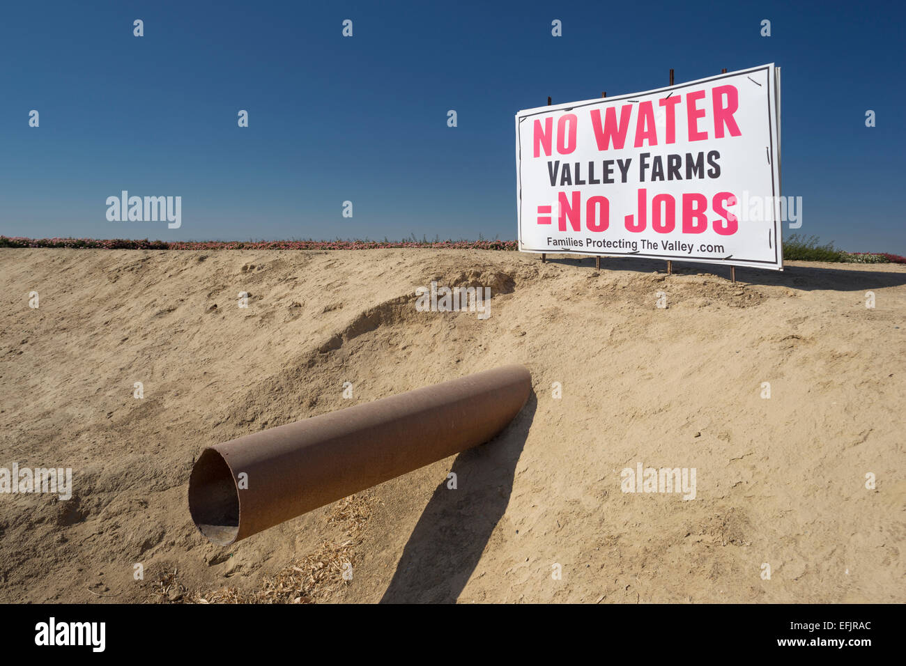 No water no jobs sign california hires stock photography and images