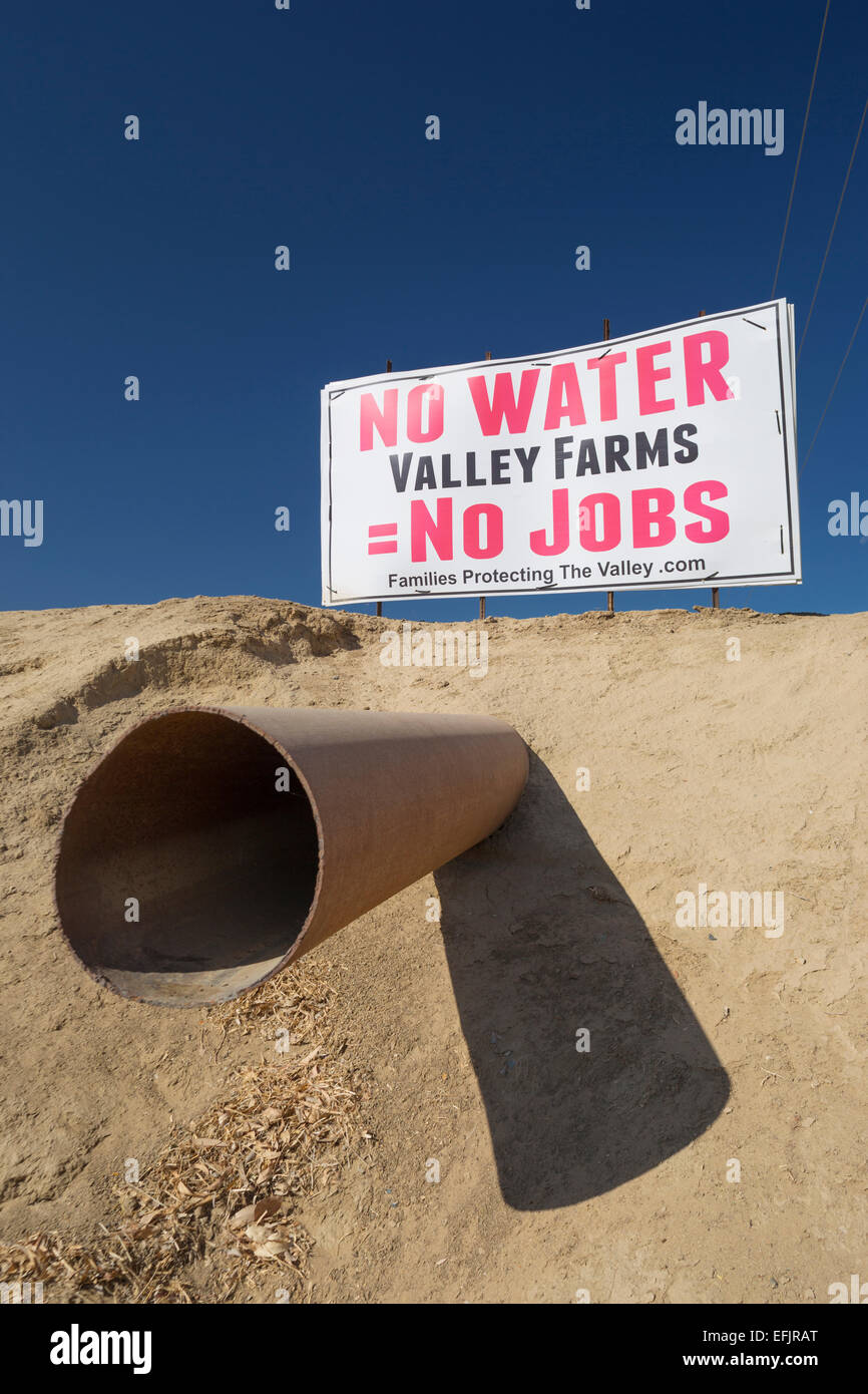 No water no jobs sign california hires stock photography and images