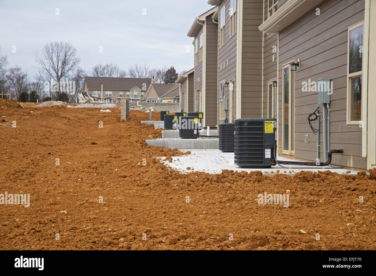 Development of new condos / flats under construction Stock Photo - Alamy