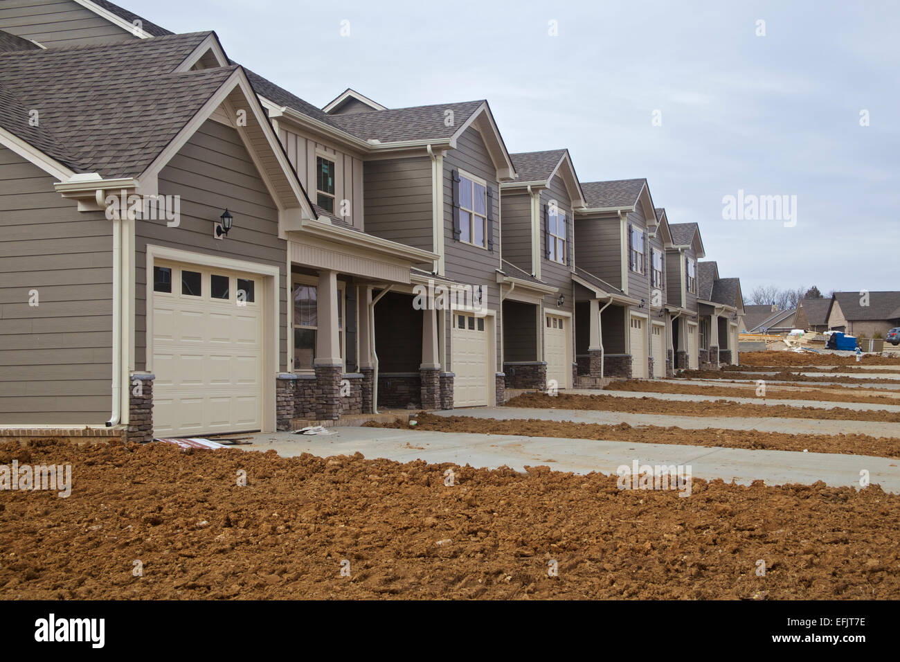 New Housing Development Under Construction Stock Photos & New Housing Development Under