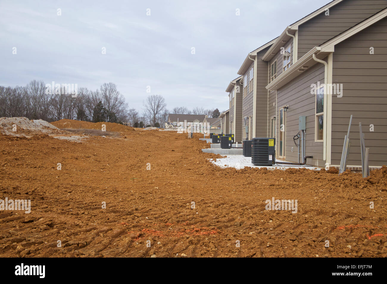 Development of new condos / flats under construction Stock Photo - Alamy