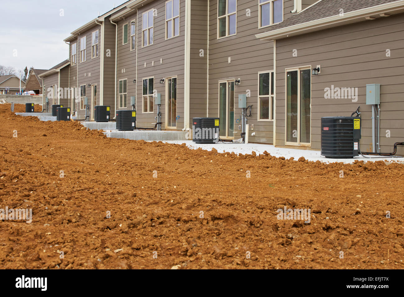 Development of new condos / flats under construction Stock Photo - Alamy