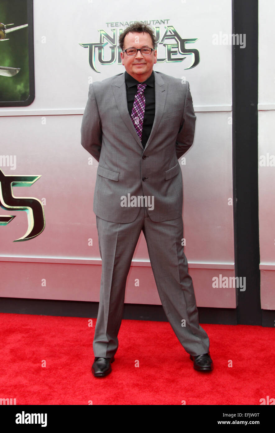 LOS ANGELES PREMIERE OF “TEENAGE MUTANT NINJA TURTLES”  Featuring: Kevin Brooks Eastman Where: Los Angeles, California, United States When: 03 Aug 2014 Stock Photo