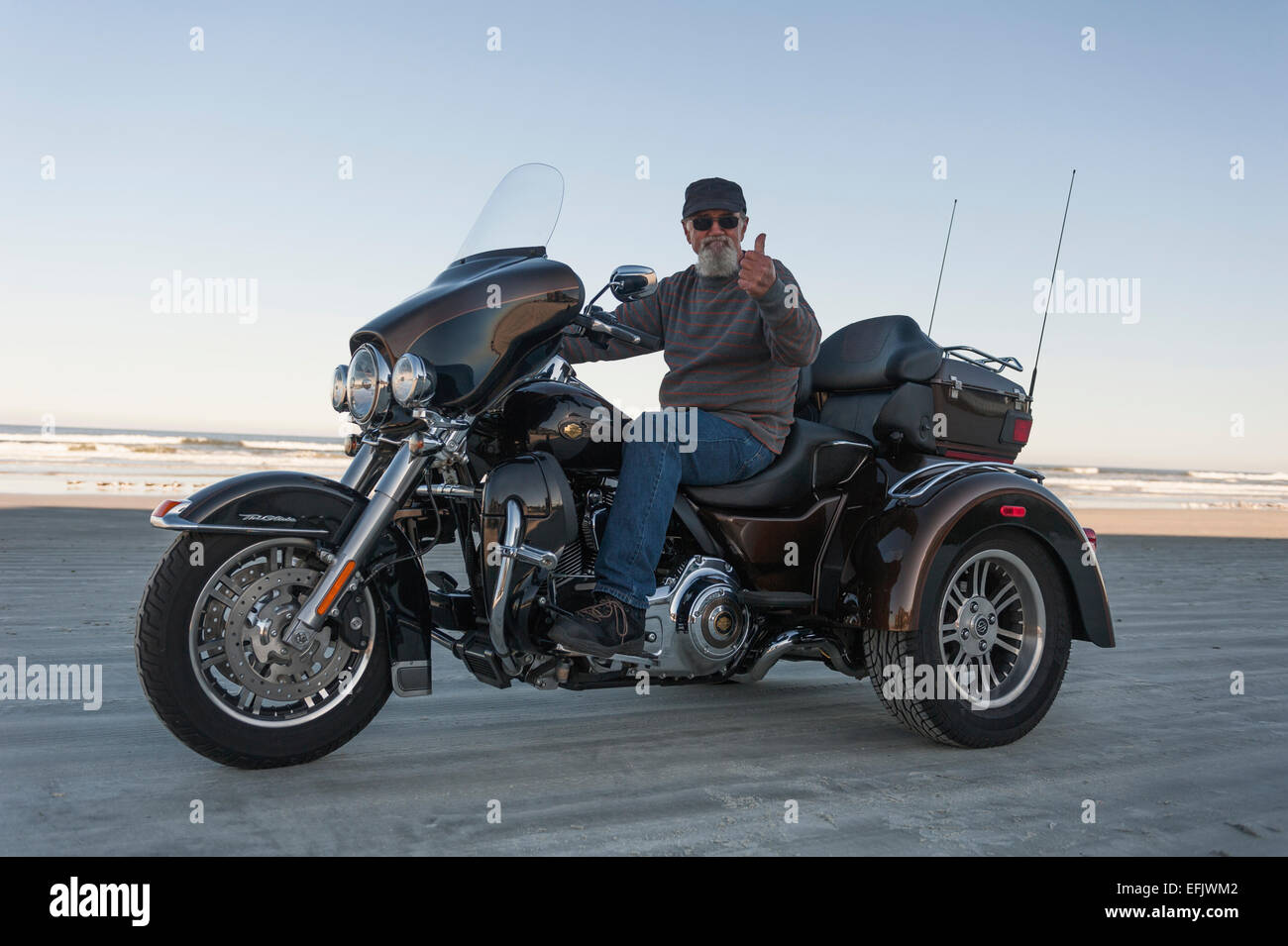 riding a harley davidson trike