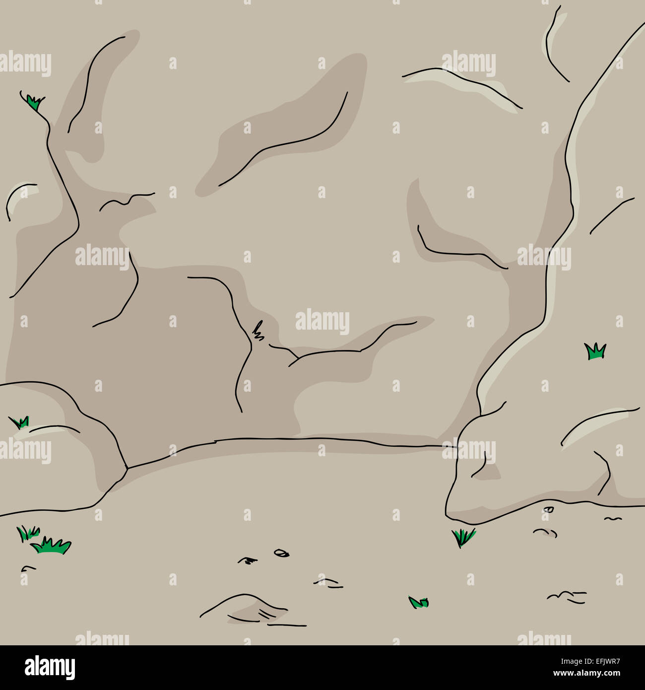 Hand drawn cartoon rock face wall background Stock Photo - Alamy