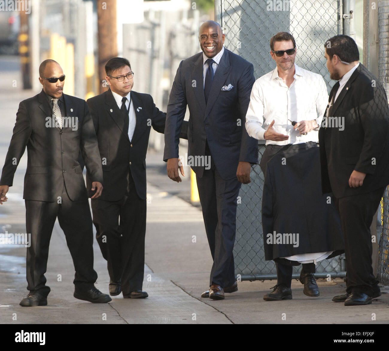 Guarding Magic Johnson Hollywood, California, USA. 5th Feb, 2015. Former Lakers Basketball ...