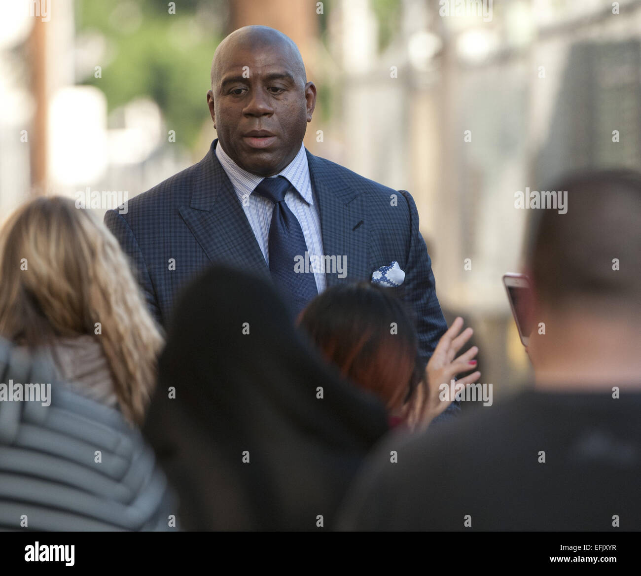 Guarding Magic Johnson Hollywood, California, USA. 5th Feb, 2015. Former Lakers Basketball ...