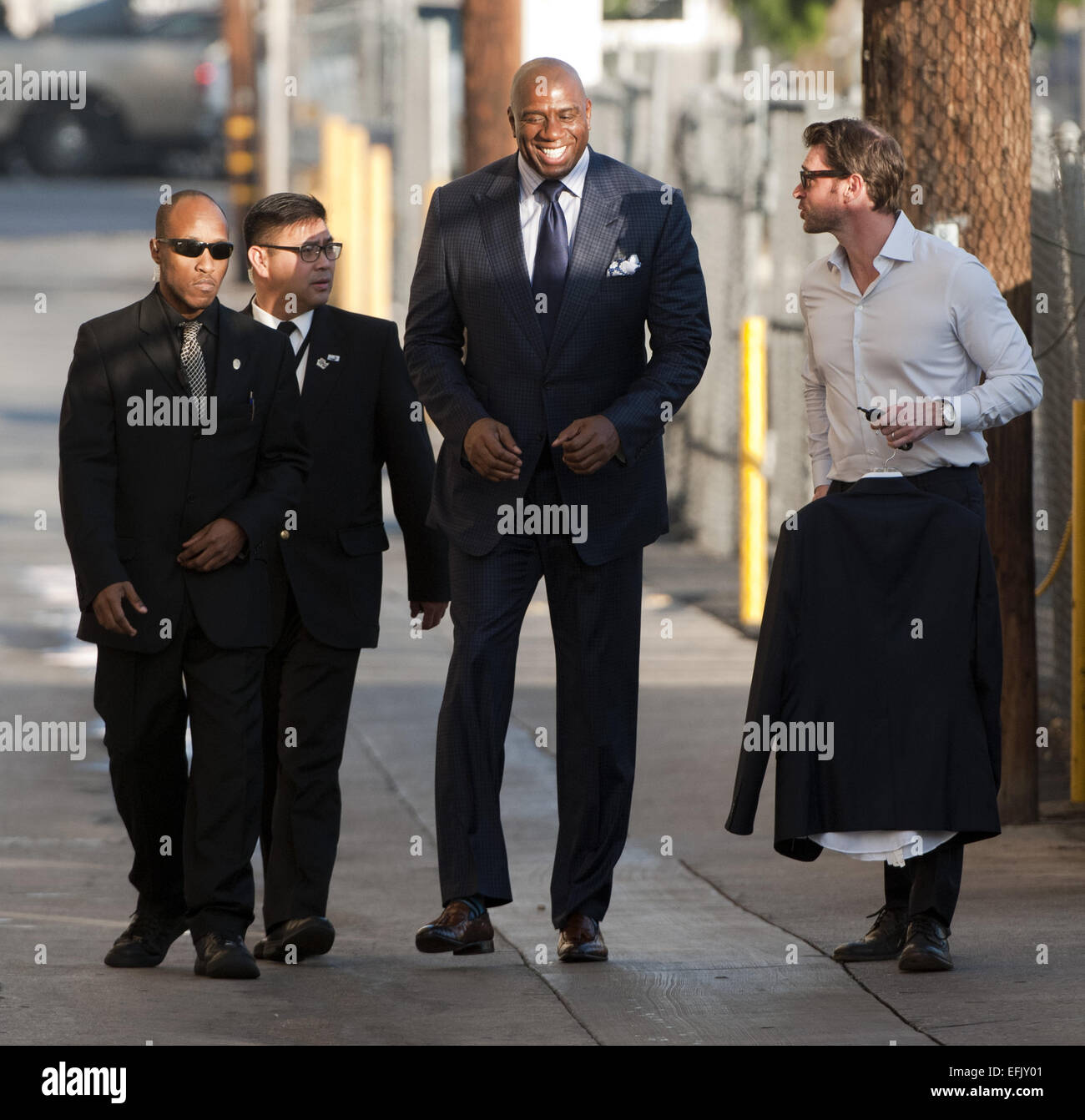Guarding Magic Johnson Hollywood, California, USA. 5th Feb, 2015. Former Lakers Basketball ...