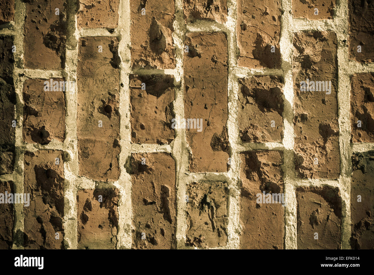 Old grungy destroyed background of a red brick wall texture Stock Photo ...