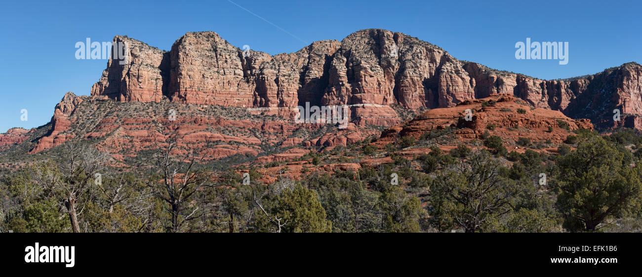 Sedona, Arizona beautiful red rock landscape panorama Stock Photo