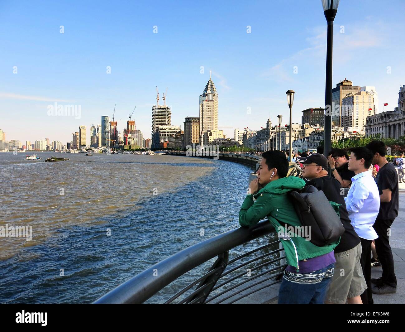 Shanghai skyline pudong 2014 hi-res stock photography and images - Alamy