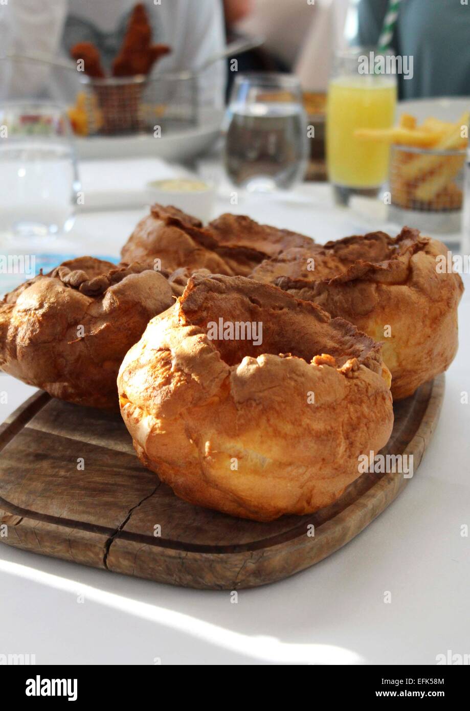Giant Yorkshire Puddings Stock Photo Alamy