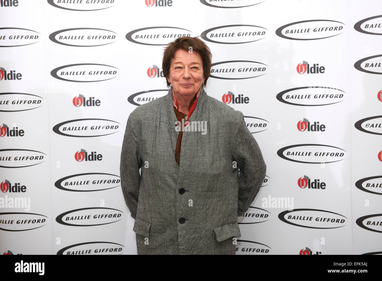 Bridget Riley - Stripe Artist of the Year at The Oldie of the Year Awards 2015 Stock Photo