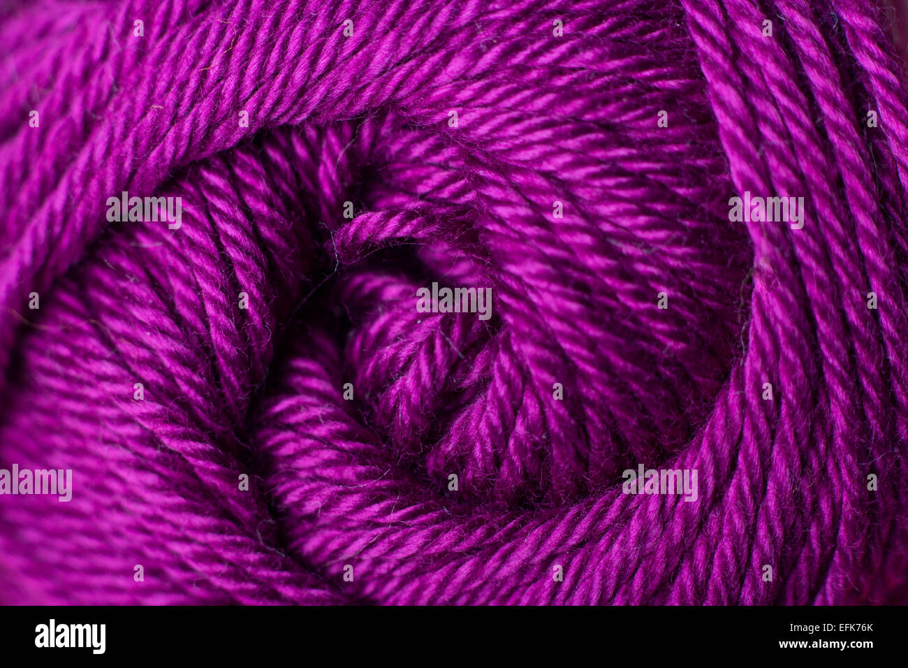 Single color yarn close up Stock Photo