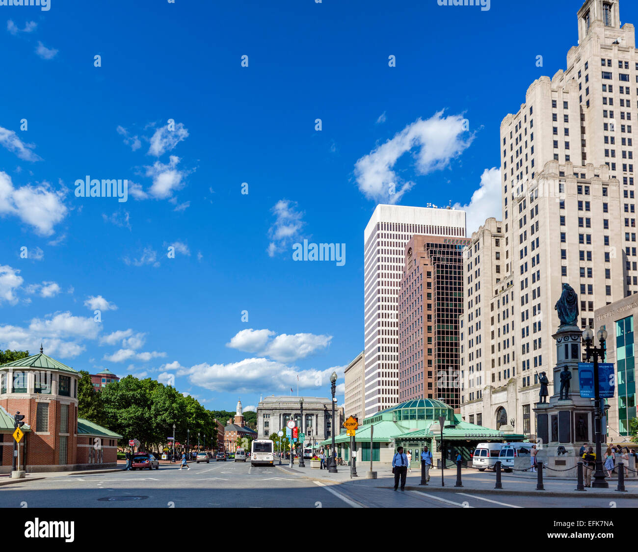 Kennedy Plaza in downtown Providence, Rhode Island, USA Stock Photo Alamy