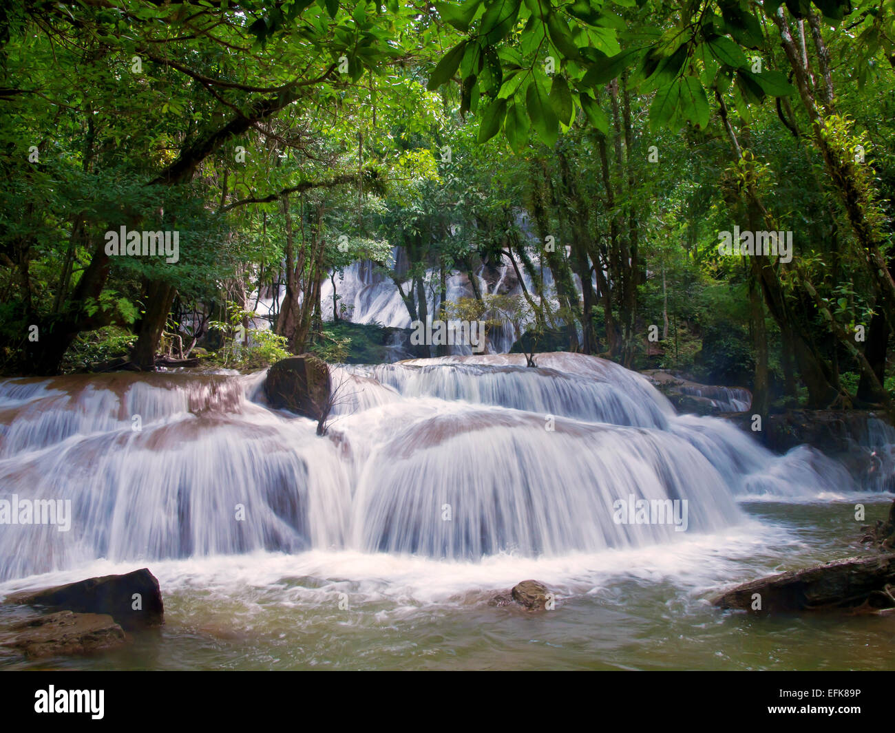 Pha Tat Waterfall Stock Photo